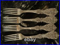 1 Om+pat+date+h Fork Reed&barton Francis I Rare Sterling Silver 7 1/8flatware