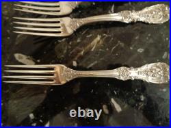 1 Om+pat+date+h Fork Reed&barton Francis I Rare Sterling Silver 7 1/8flatware