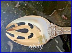 1 REED&BARTON FRANCIS I STERLING SILVER PIERCED Old SERVING SPOON/FORK FLATWARE