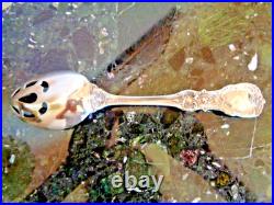 1 REED&BARTON FRANCIS I STERLING SILVER PIERCED Old SERVING SPOON/FORK FLATWARE