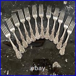1 Rare Reed&barton Om+pat D+h Francis I Fork 7 1/8 Sterling Silver Flatware Set