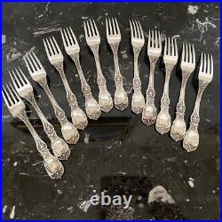 1 Rare Reed&barton Om+pat D+h Francis I Fork 7 1/8 Sterling Silver Flatware Set