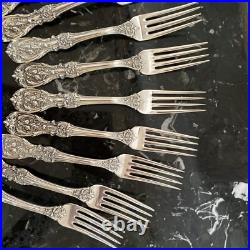 1 Rare Reed&barton Om+pat D+h Francis I Fork 7 1/8 Sterling Silver Flatware Set