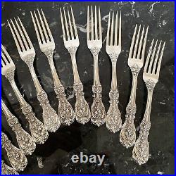 1 Rare Reed&barton Om+pat D+h Francis I Fork 7 1/8 Sterling Silver Flatware Set