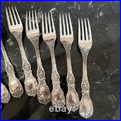 1 Rare Reed&barton Om+pat D+h Francis I Fork 7 1/8 Sterling Silver Flatware Set