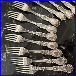 1 Rare Reed&barton Om+pat D+h Francis I Fork 7 1/8 Sterling Silver Flatware Set