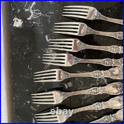 1 Rare Reed&barton Om+pat D+h Francis I Fork 7 1/8 Sterling Silver Flatware Set