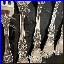 1 Rare Reed&barton Om+pat D+h Francis I Fork 7 1/8 Sterling Silver Flatware Set
