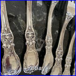 1 Rare Reed&barton Om+pat D+h Francis I Fork 7 1/8 Sterling Silver Flatware Set