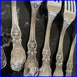 1 Rare Reed&barton Om+pat D+h Francis I Fork 7 1/8 Sterling Silver Flatware Set