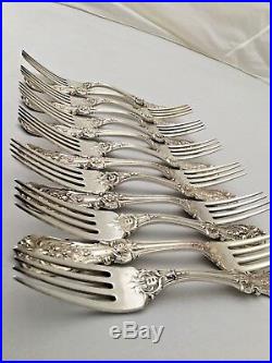 1 Reed & Barton Francis 1 Sterling Silver 7 3/4 Large Dinner Fork NO MONO VTG