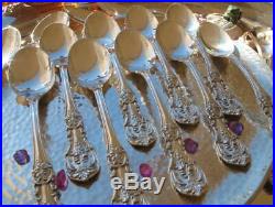 1 Sterling Silver Oval Soup Spoon Reed Barton Francis Flatware Heavy Rare Large