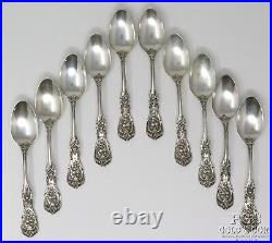 (10) Antique Sterling Silver Reed & Barton Francis 1st Tea Spoons 223.7g 28039