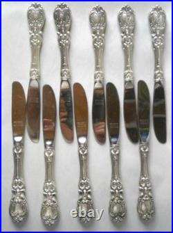 (10) Reed & Barton Francis I Fruit Knives with Sterling Silver Handles