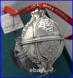 100th Anniversary Reed Barton Sterling Christmas Ball Ornament Francis NOS 2006