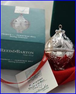 100th Anniversary Reed Barton Sterling Christmas Ball Ornament Francis NOS 2006