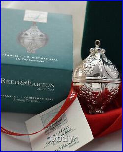 100th Anniversary Reed Barton Sterling Christmas Ball Ornament Francis NOS 2006