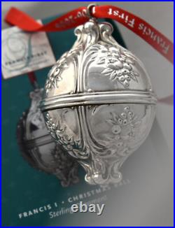 100th Anniversary Reed Barton Sterling Christmas Ball Ornament Francis NOS 2006
