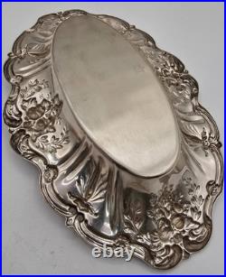 11.75 Outstanding REED & BARTON Francis 1 STERLING SILVER Oval Bread TRAY X568