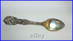 11 Vintage Reed & Barton Francis 1 Sterling Silver Sugar Spoons with monogram 6