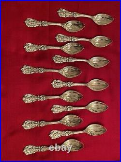 12 REED AND BARTON FRANCIS 1st STERLING CITRUS OR ORANGE SPOONS