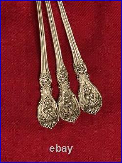 12 REED AND BARTON FRANCIS 1st STERLING ICED TEA SPOONS 7 3/4 LONG