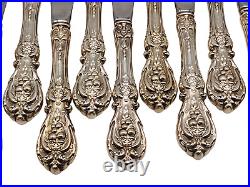 12 REED & BARTON Sterling Silver Handled Butter Knives FRANCIS I