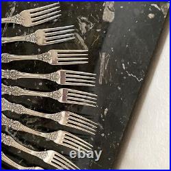 12 Rare Reed&barton Om+pat D+h Francis I Fork7 1/8 Sterling Silver Flatware Set