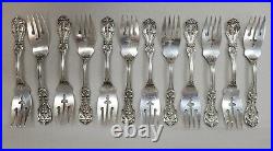12 Reed and Barton Sterling Silver Francis I 1st Salad Forks