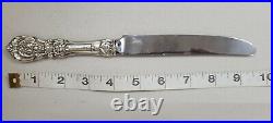12 Reed and Barton Sterling Silver Handle Francis I 1st Dinner Knives