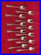 12 S. Kirk & Son Repousse Sterling Ice Cream Spoons Forks 925/1000 6 Long