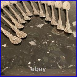 12 Set Reed&barton Francis I Om Pat Date 7 5/8 Iced Teaspoon Sterling Flatware