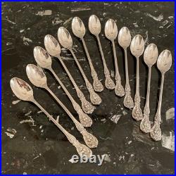 12 Set Reed&barton Francis I Om Pat Date 7 5/8 Iced Teaspoon Sterling Flatware