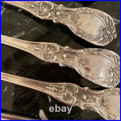 12 Set Reed&barton Francis I Om Pat Date 7 5/8 Iced Teaspoon Sterling Flatware