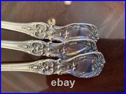 12 Set Reed&barton Francis I Om Pat Date 7 5/8 Iced Teaspoon Sterling Flatware