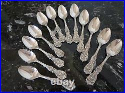 12 Teaspoon Reed & Barton Francis I Sterling Silver Flatware Set