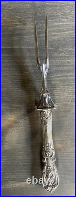 13 ¾ Reed & Barton Francis I Carving Set + Poultry Shears, Sterling Handles