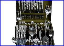 138pc Reed & Barton Francis I Sterling Silver Flatware Set with Box