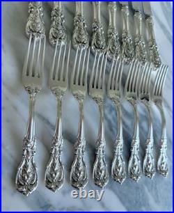 16 Piece Set 8 Place Forks & 8 Knives. Francis I Reed & Barton Sterling Silver