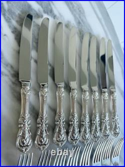 16 Piece Set 8 Place Forks & 8 Knives. Francis I Reed & Barton Sterling Silver