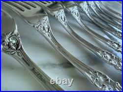16 Piece Set 8 Place Forks & 8 Knives. Francis I Reed & Barton Sterling Silver