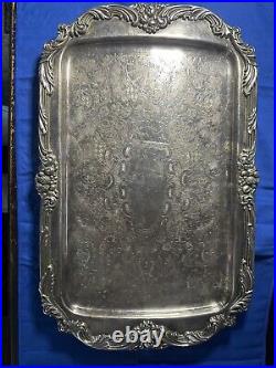 1646 Reed & Barton King Francis Antique Serving Tray Great Condition