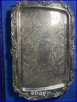 1646 Reed & Barton King Francis Antique Serving Tray Great Condition