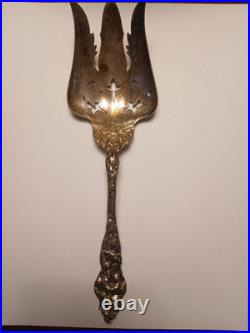 1907 Antique Sterling Silver Great Reed & Barton's Francis Pattern Meat Fork 10