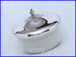 1950 Reed & Barton King Francis Casserole's Ceramic Insert Replacement 2 Qt