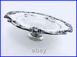 1950 Reed & Barton King Francis Ornate Midcentury Rococo Lg. Cake Stand 14 1/2