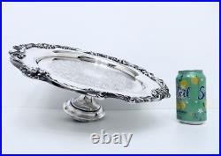 1950 Reed & Barton King Francis Ornate Midcentury Rococo Lg. Cake Stand 14 1/2