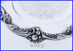 1950 Reed & Barton King Francis Ornate Midcentury Rococo Lg. Cake Stand 14 1/2