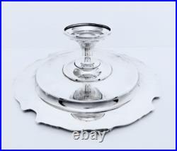 1950 Reed & Barton King Francis Ornate Midcentury Rococo Lg. Cake Stand 14 1/2