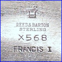 1954 Reed & Barton Francis I Sterling Silver Bread Dish (X568) Freshly Polished